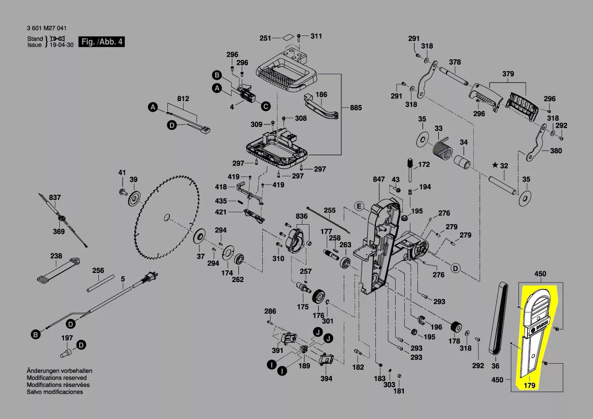 carter cache courroie réf. 1 609 B04 299 Bosch